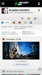 Mobile Screenshot of le-petit-monstre.deviantart.com