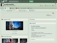 Tablet Screenshot of le-petit-monstre.deviantart.com