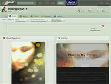 Tablet Screenshot of missingperson11.deviantart.com