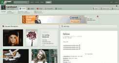 Desktop Screenshot of carolineart.deviantart.com