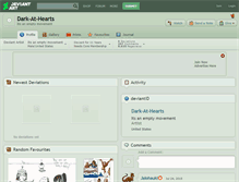 Tablet Screenshot of dark-at-hearts.deviantart.com
