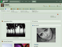 Tablet Screenshot of fiadahl.deviantart.com