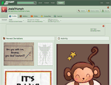 Tablet Screenshot of jealatriumph.deviantart.com