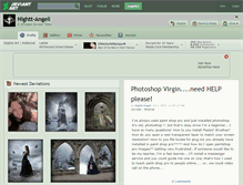 Tablet Screenshot of nightt-angell.deviantart.com