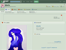 Tablet Screenshot of bbbelle.deviantart.com