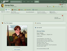 Tablet Screenshot of krevan-falco.deviantart.com