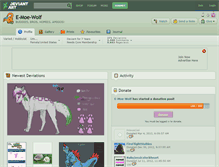 Tablet Screenshot of e-moe-wolf.deviantart.com