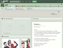 Tablet Screenshot of lunli.deviantart.com