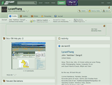 Tablet Screenshot of lycanfhang.deviantart.com