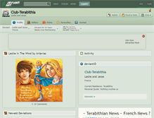 Tablet Screenshot of club-terabithia.deviantart.com