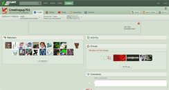 Desktop Screenshot of creativepup702.deviantart.com