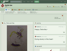Tablet Screenshot of noelle-san.deviantart.com