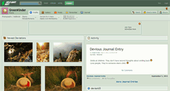 Desktop Screenshot of greenkinder.deviantart.com