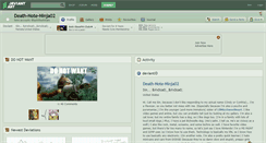 Desktop Screenshot of death-note-ninja02.deviantart.com