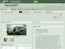 Tablet Screenshot of death-note-ninja02.deviantart.com