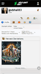 Mobile Screenshot of godshall83.deviantart.com