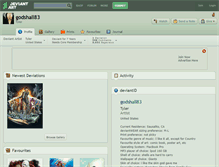Tablet Screenshot of godshall83.deviantart.com