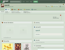 Tablet Screenshot of eyeroll.deviantart.com