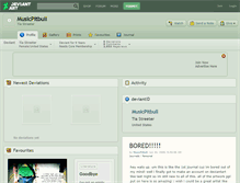 Tablet Screenshot of musicpitbull.deviantart.com