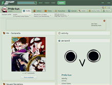 Tablet Screenshot of pride-kun.deviantart.com