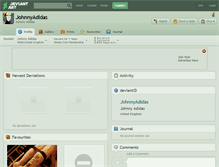 Tablet Screenshot of johnnyadidas.deviantart.com