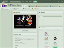 Tablet Screenshot of mmd-touhou-club.deviantart.com