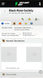 Mobile Screenshot of black-rose-society.deviantart.com