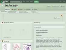 Tablet Screenshot of black-rose-society.deviantart.com