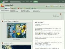 Tablet Screenshot of crescentlady.deviantart.com