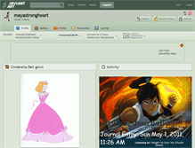 Tablet Screenshot of mayastrongheart.deviantart.com