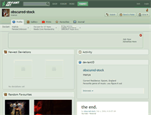 Tablet Screenshot of obscured-stock.deviantart.com