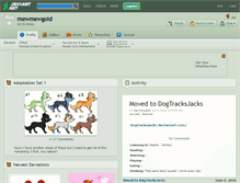 Tablet Screenshot of mewmewgold.deviantart.com