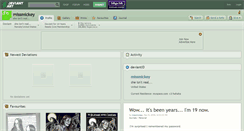 Desktop Screenshot of missmickey.deviantart.com