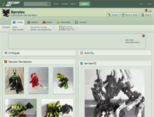 Tablet Screenshot of barrelex.deviantart.com