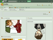 Tablet Screenshot of ewerox.deviantart.com