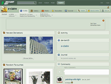 Tablet Screenshot of e-claire.deviantart.com