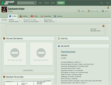 Tablet Screenshot of darkestwinter.deviantart.com