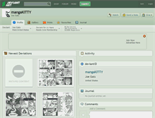 Tablet Screenshot of mangakitty.deviantart.com