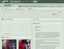 Tablet Screenshot of mud-face.deviantart.com