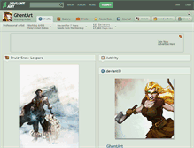 Tablet Screenshot of ghentart.deviantart.com