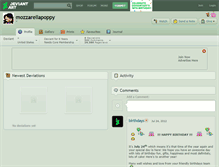Tablet Screenshot of mozzarellapoppy.deviantart.com