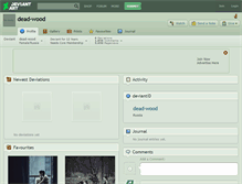 Tablet Screenshot of dead-wood.deviantart.com
