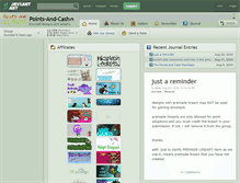 Tablet Screenshot of points-and-cash.deviantart.com