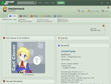 Tablet Screenshot of checkermania.deviantart.com