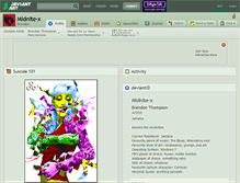Tablet Screenshot of midnite-x.deviantart.com