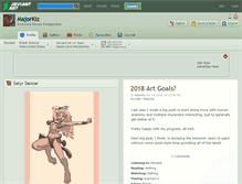 Tablet Screenshot of majorkiz.deviantart.com