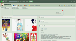 Desktop Screenshot of male-model.deviantart.com