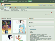 Tablet Screenshot of male-model.deviantart.com
