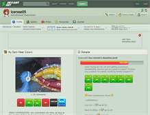 Tablet Screenshot of icerose05.deviantart.com
