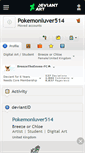 Mobile Screenshot of pokemonluver514.deviantart.com